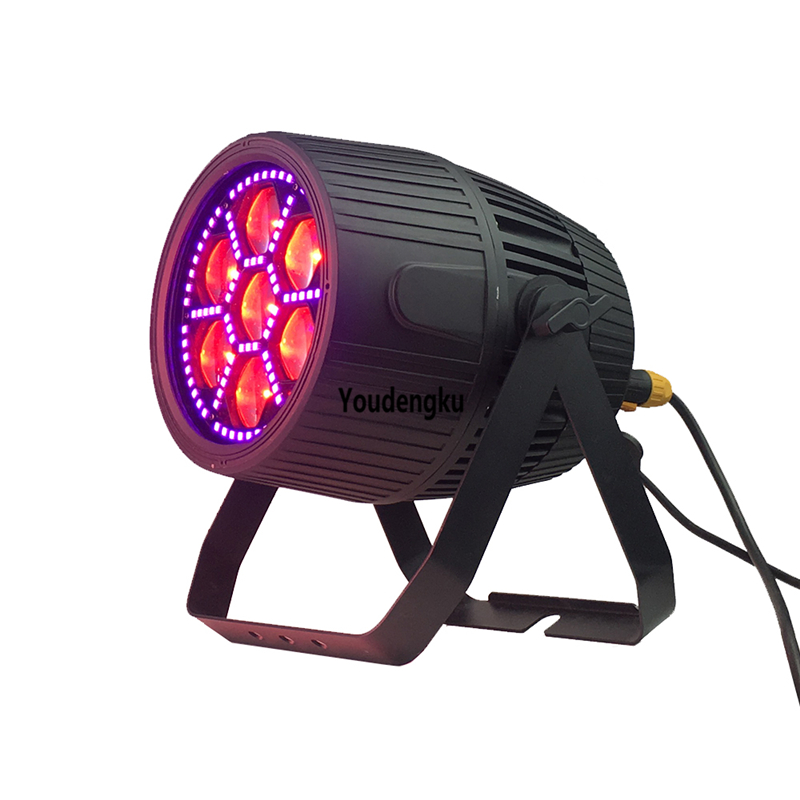 2pcs wholesale IP65 waterproof RGBW 4-in-1 zoom par LED with 7x40W for outdoor nightclub lighting