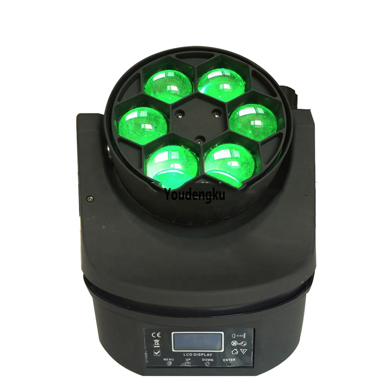 2pcs/lot fast rotation 4in1 RGBW Lyre wash beam Bee Eye DMX Mini Beam 6x15w mini b-eye led moving head light