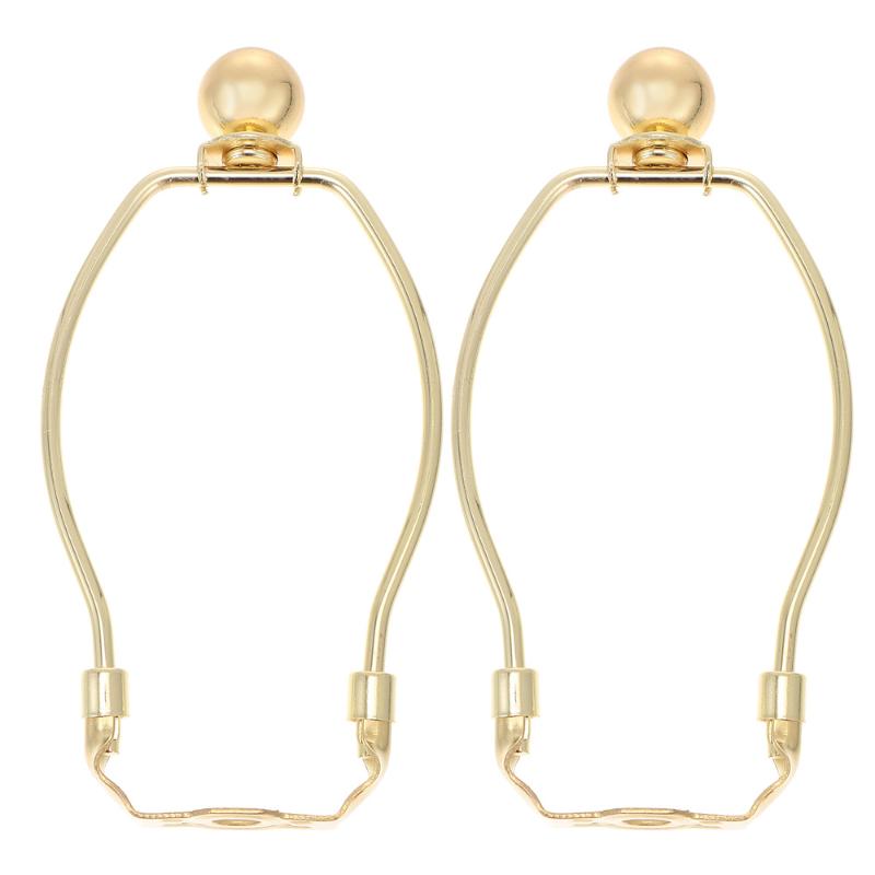 2-piece lamp shade horn brackets for practical lighting fixtures