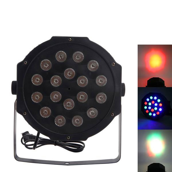30W 18-RGB LED Auto/Voice Controlled DMX512 High-Brightness Mini Stage Lights (AC 110-240V) Black *2 Premium Moving Head Lamps