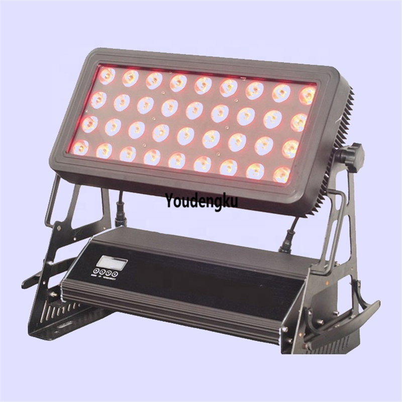 36X15W RGBWA 5-in-1 LED wall washer with IP65 rating for powerful urban color lighting