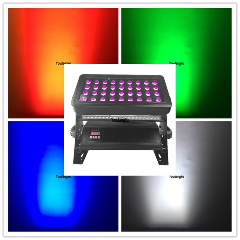 36x18w 6in1 RGBWAUV waterproof DMX LED wall washer for outdoor city color lighting