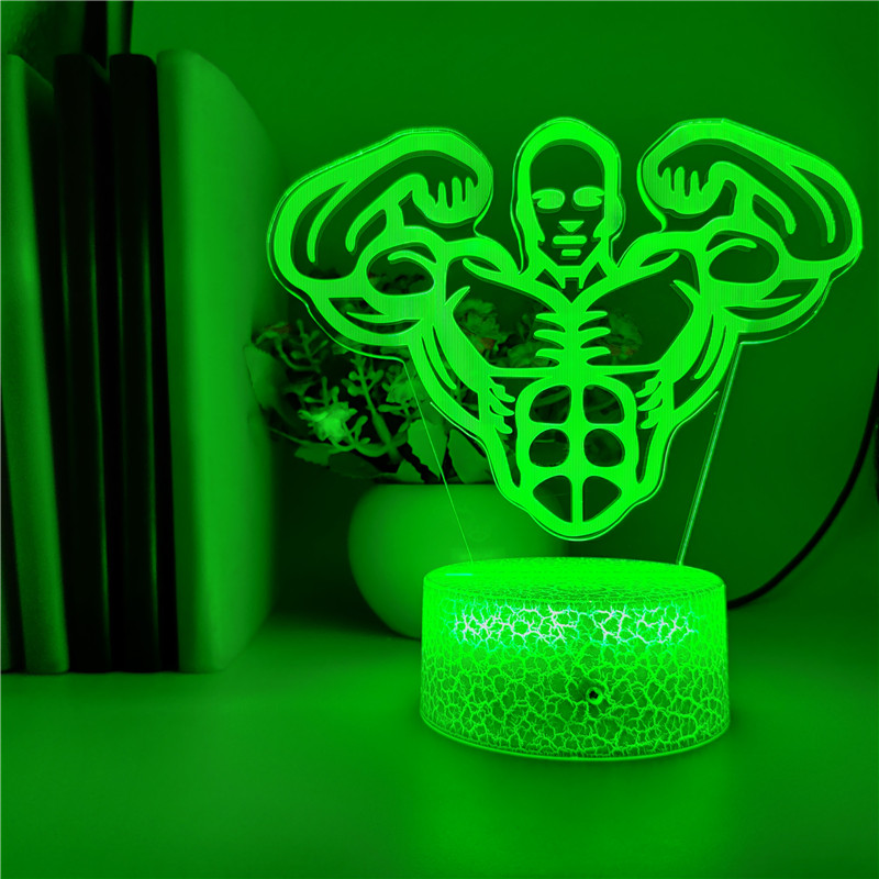 3D Illusion LED Night Light with Smartphone Control for Home, Gym or Gift