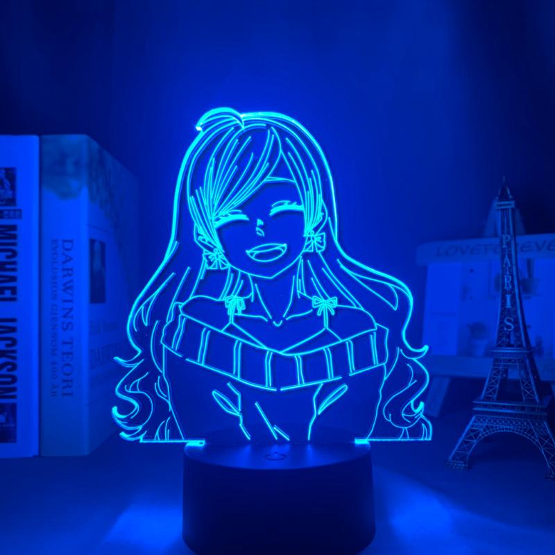 3D LED anime night light featuring Obey Me MC, perfect for bedroom decor or as a birthday gift