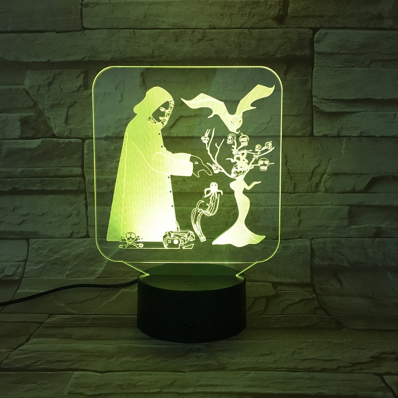 3D USB Night Light with Jesus Christ Figure for Christian Gatherings, Decorative Atmosphere Gift