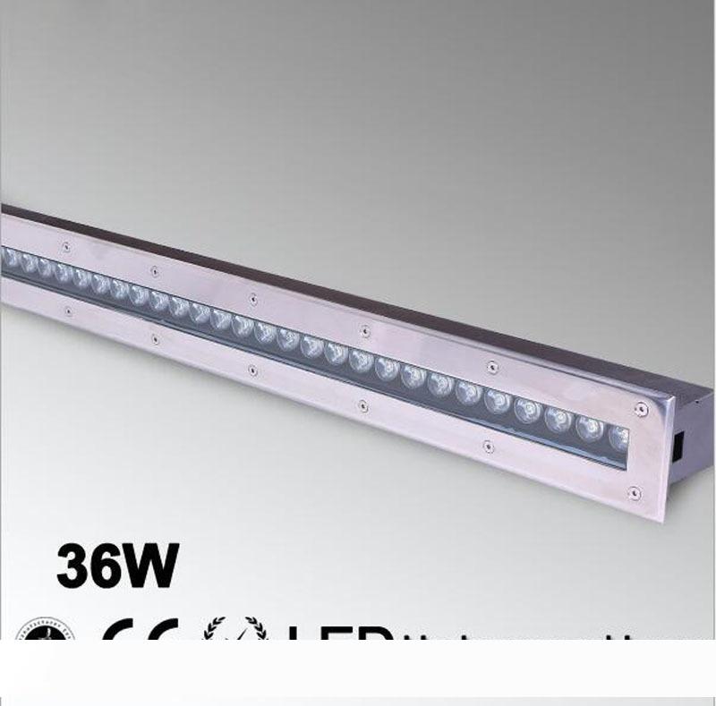 3pcs 36W underground RGB LED deck lights with warm white color, IP68 waterproof, AC85-265V/12V for outdoor floor lighting