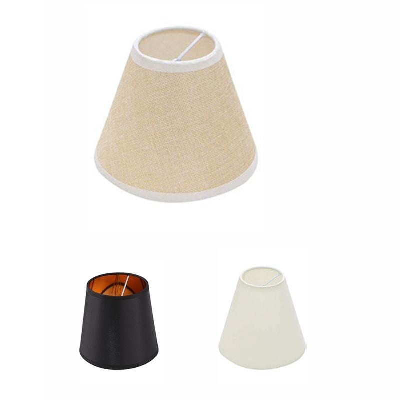 3-piece linen lamp shade covers for chandeliers, table, floor, wall, and ceiling light fixtures