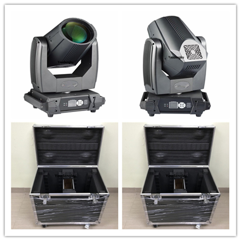 4 flight cases with Big Dipper 280W moving head lights featuring 3-in-1 beam, spot, and sharpy effects