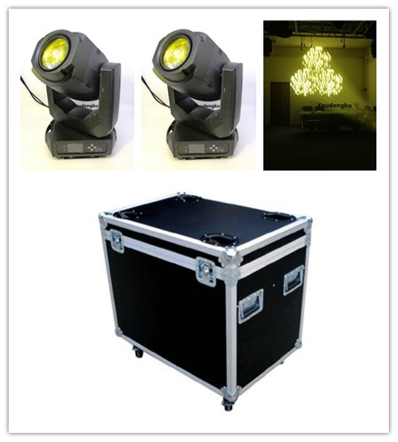 4 high-performance American DJ moving head lights featuring super spot LED beam zoom, RGBW 200W LED moving head spot with included case