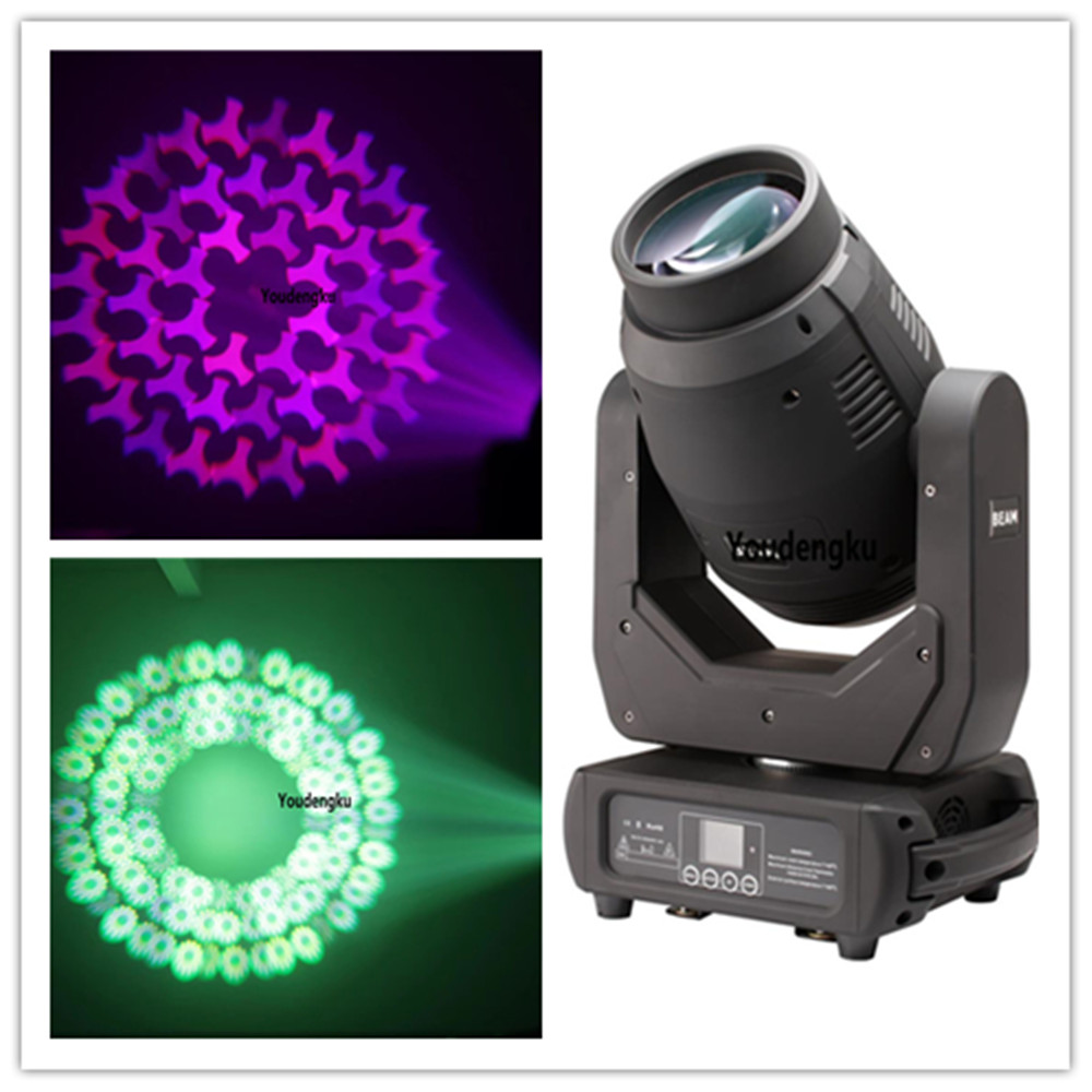 4 high-power 250W LED moving head spotlights with DMX control and beam effects