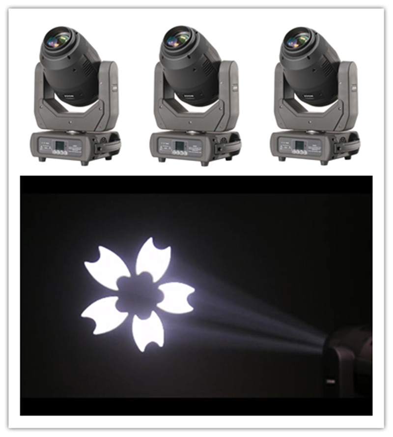 4 LED moving spotlights with 250W power, 3-in-1 function for weddings and clubs