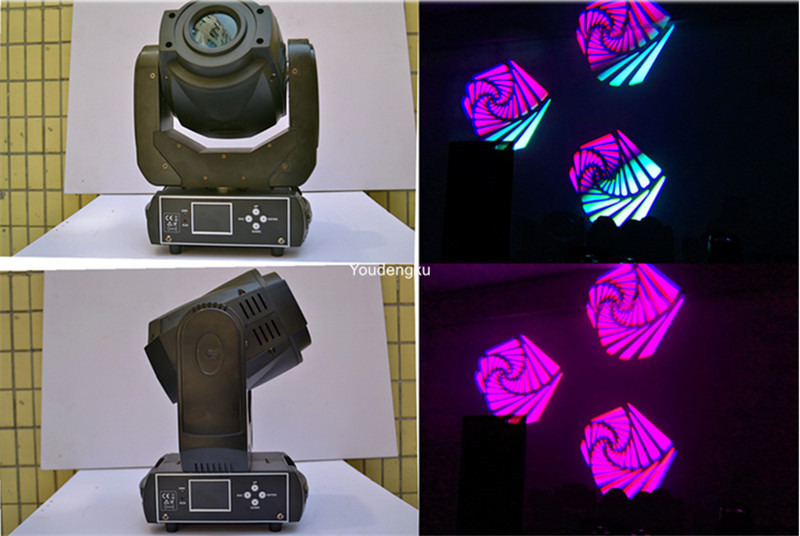 4 pieces 90W LED moving head lights with gobos, YRE LED spot fixtures