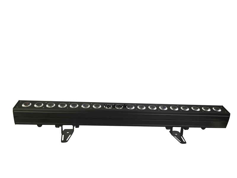 4 pieces of indoor IP20 LED wall washers with DMX control, featuring 18x10W RGBW 4-in-1 technology for stage lighting