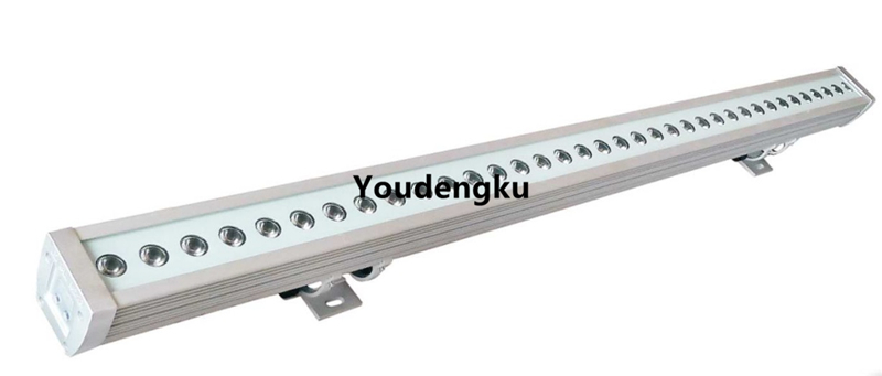 4 pieces of outdoor IP65-rated aluminum-housed 36x3W RGB color-changing waterproof LED strip wall washers
