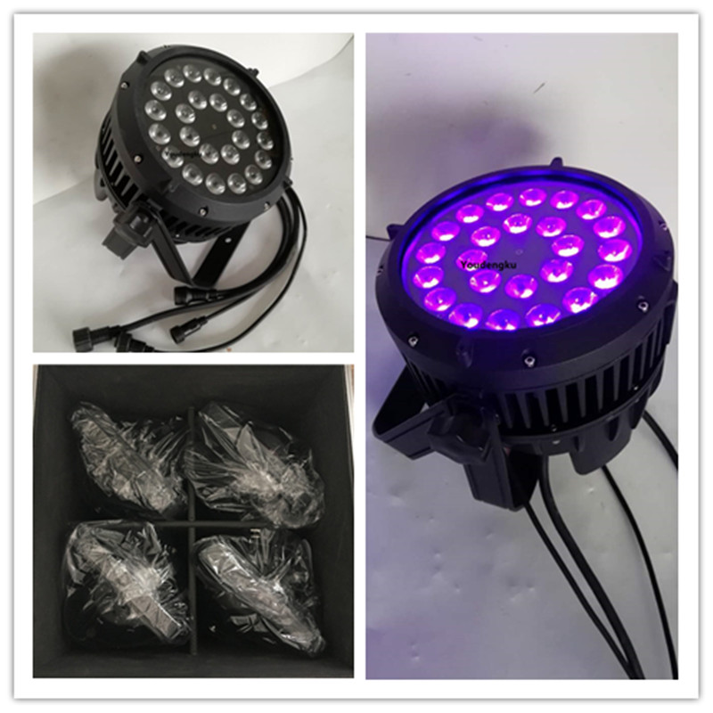 4 pieces with flightcase Led outdoor par professional stage led par can light rgbwa uv 6in1 par led 24x18w

4 professional LED par lights with flight cases, 24x18W RGBWA UV 6-in-1 outdoor stage lig...