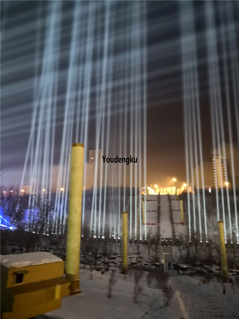 4 SkyScan Outdoor Rainproof 20R 440W sharp beam DMX Waterproof Moving Head search lights