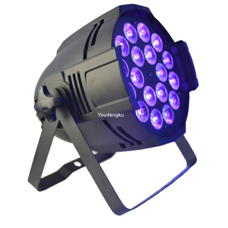 4 top-selling indoor LED uplights for weddings: 18x18W 6-in-1 RGBWAUV PAR 64 LED lights