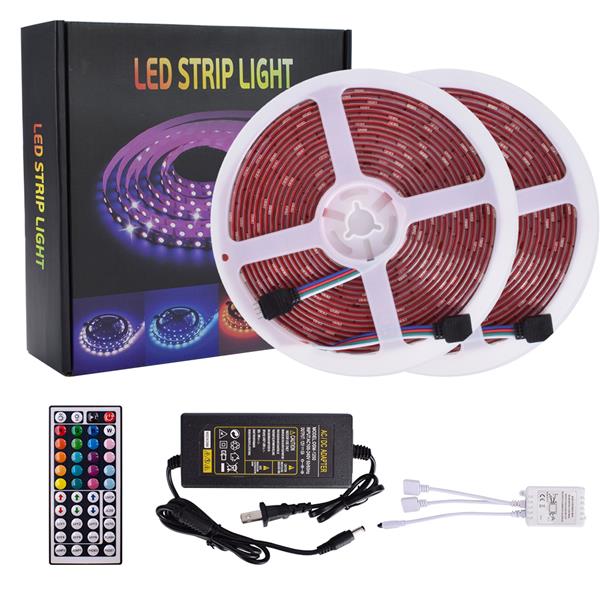 40W 12V-5050RGB 44-key 10m 300-light dimmable waterproof premium holiday light strip