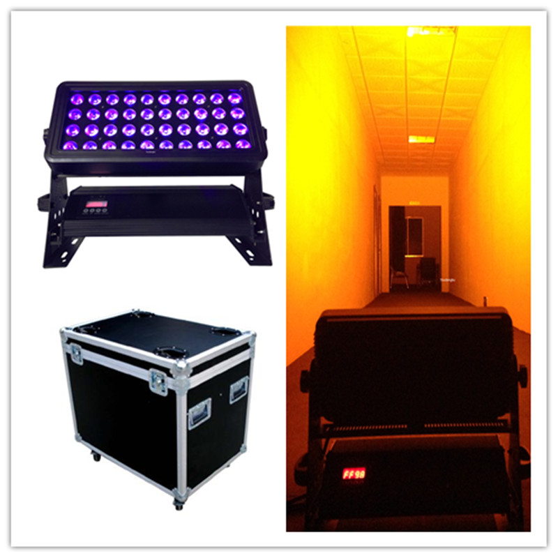 40x18W DMX RGBWA UV LED City Color disco light Outdoor Stage Lighting with case