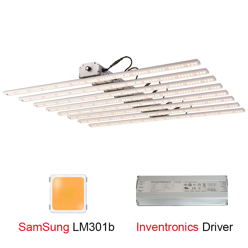 480W/640W/800W/1000W LED grow light bars with LM301B chips and full spectrum quantum technology for greenhouse plant growth