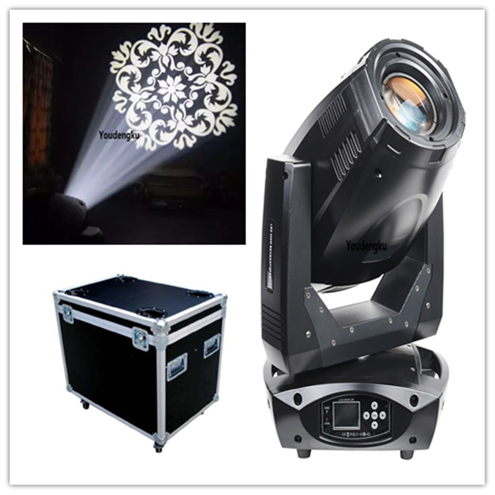 4-in-1 hybrid moving head light with 300W LED, 4 pcs, featuring beam, spot, wash effects, includes flight case for concerts