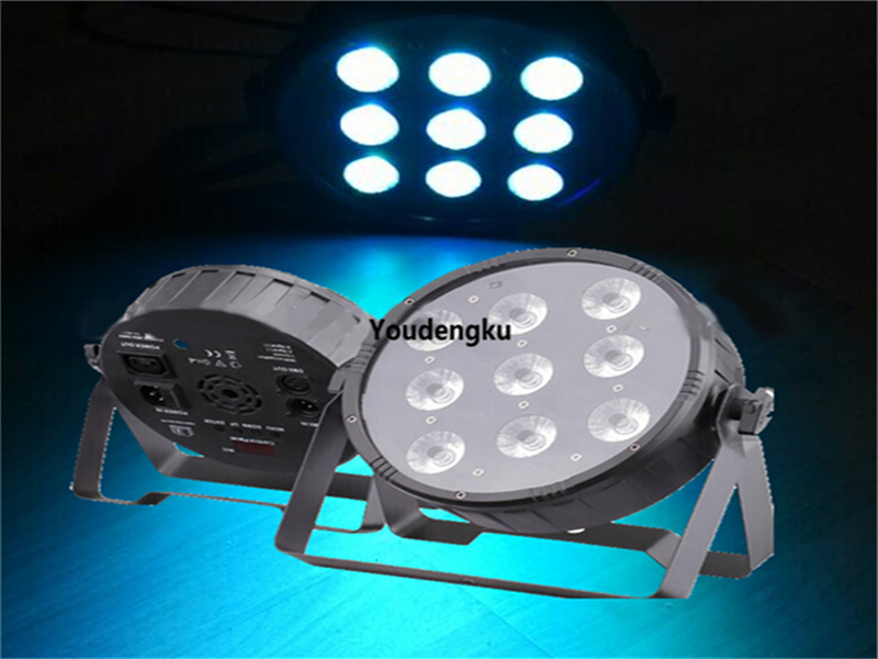 4-in-1 RGBW LED par can with dimmer for indoor uplighting and DJ parties