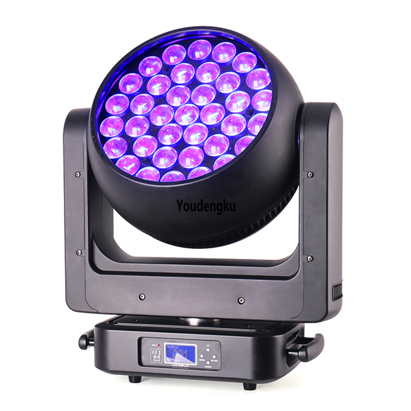 4-in-1 RGBW zoom lyre DMX LED moving head wash light with 37x20W beams