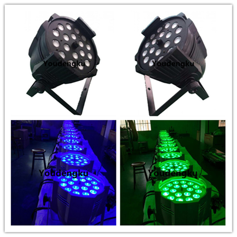 4-in-1 RGBW zoomable waterproof DMX LED par wash light with 18x10W output and 64-degree beam angle