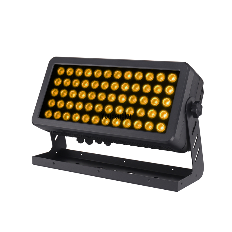 4pccs floodlight 60x15W RGBW 4in1 IP65 outdoor LED wall washer for urban lighting, stage events, weddings and parties