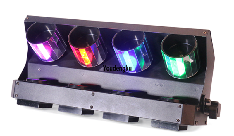 4pcs China-made high-quality 10W RGBW LED pocket scanners, ideal for stage DJ lighting in clubs and parties
