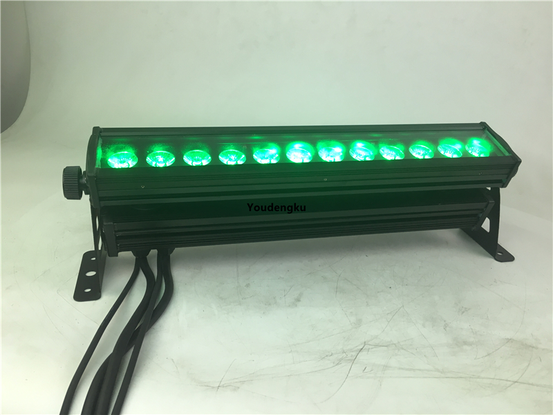4pcs Double heads led wall washer waterproof 12x10w rgbw 4in1 ip65 led wall washer outdoor led wash light