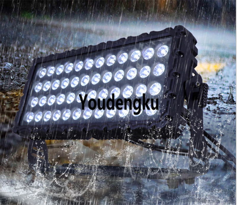 4pcs RGBWA 5-in-1 waterproof IP65 LED city color lights, 48pcs 15W wall washer LED stage DJ event lighting for outdoor
