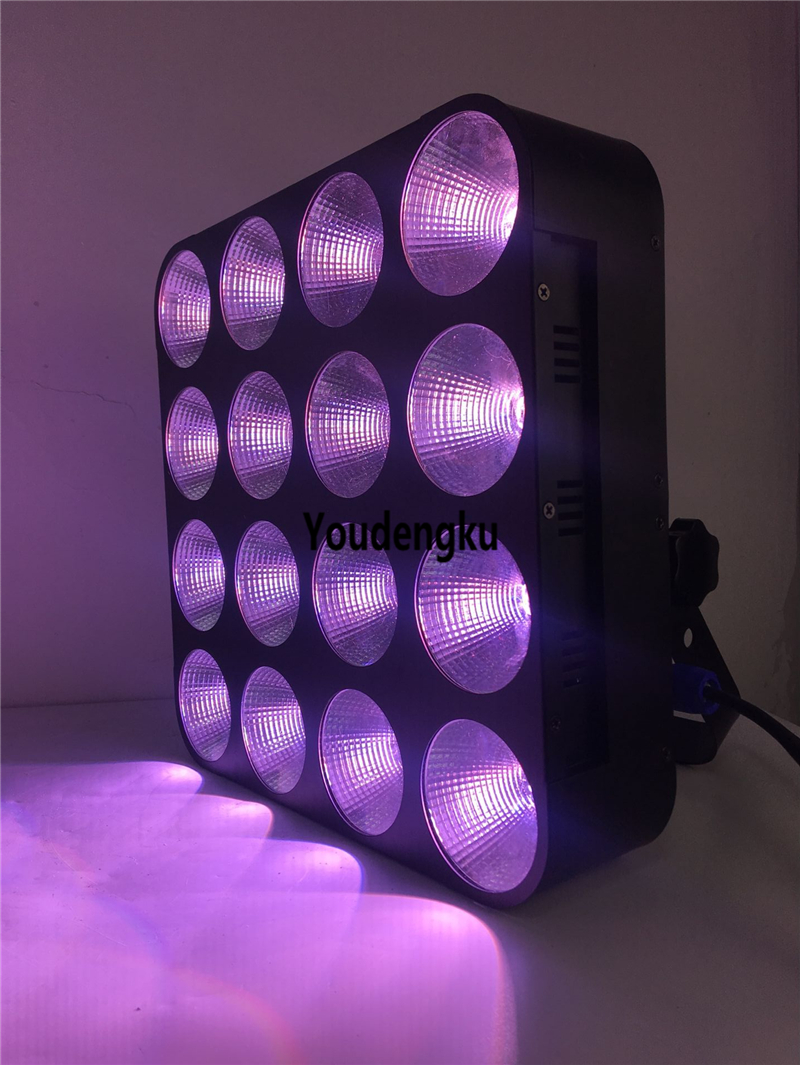 4-piece 4x4 RGB matrix DMX blinder with 16x30W 3-in-1 COB LED for stage lighting