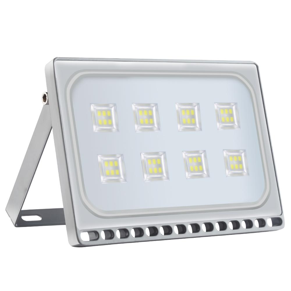 50W LED floodlight with sensor, waterproof IP65 for outdoor use, 110-120V cool white lighting, ideal for home gardens and balcony areas