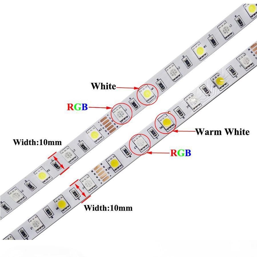 5m 5050 60leds/m SMD RGBW LED strip with flexible diode ribbon for beautiful 12V DC home lighting