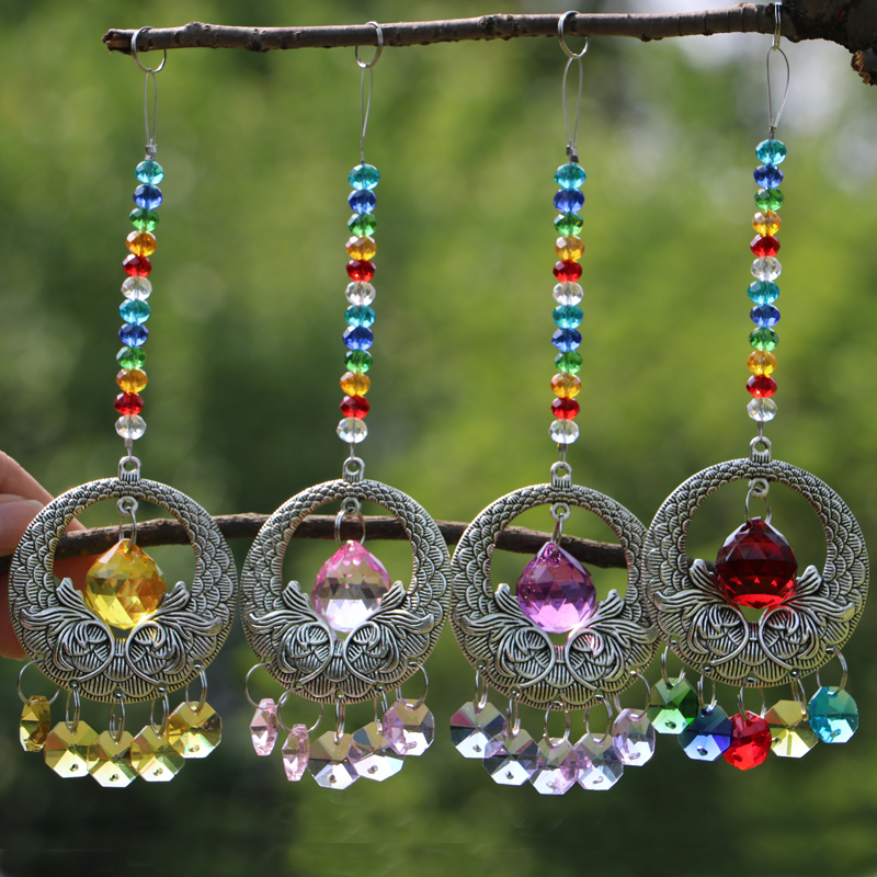 5PCS 20mm Hanging Window Rainbow Crystal Suncatcher Ball Prisms Feng Shui Pendant Home Decor W031-20mm