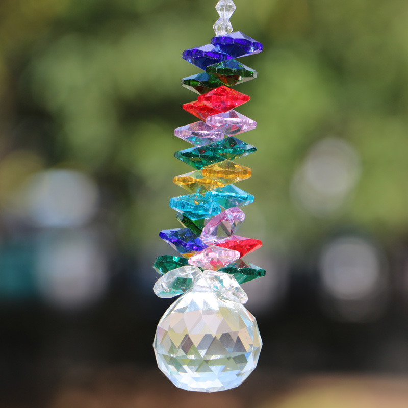 5PCS Glass Crystal Suncatcher Ball Pendant Chandelier Part Prism Hanging Pendants Home Decorations 30mm 40mm W042