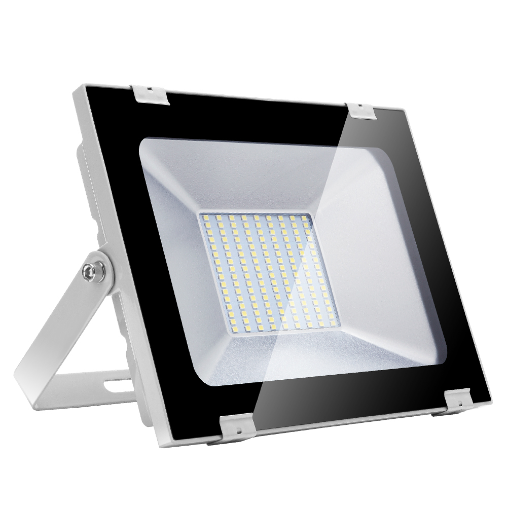 5th Gen Ultra-slim 100W Flood Light for Outdoor, Waterproof Garden and Street Lighting with Emergency Security Features
