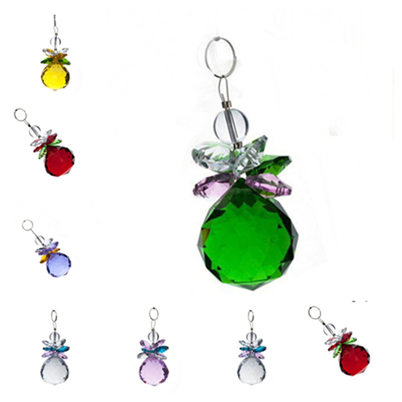 6 handmade rainbow crystal snowman suncatcher prisms for hanging decor