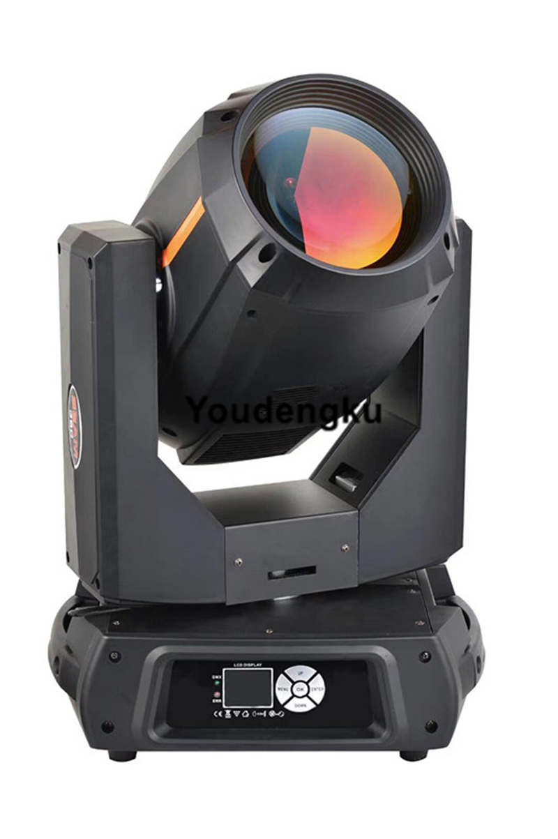 6 high-performance lyre-shaped moving head beam lights with 17R optics, 350W power, Sharpy-style stage lighting featuring DMX control, gobo and wash effects for disco applications