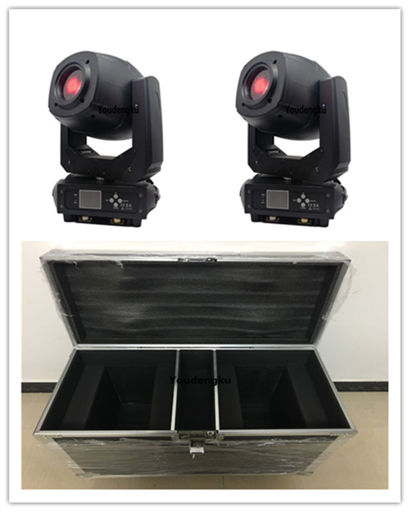 6 new LED stage lights with flight cases, 230W linear zoom BSW beam spot wash 3-in-1 moving heads