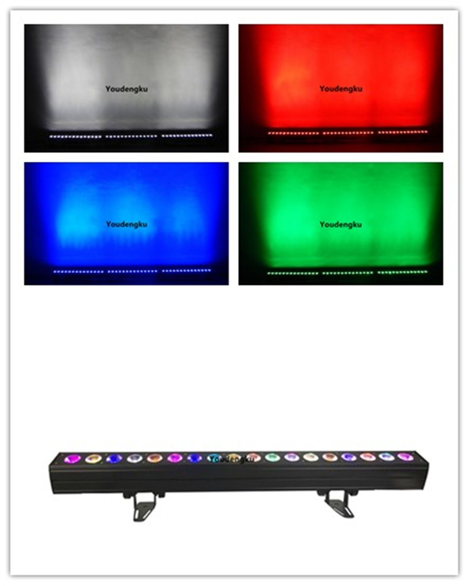 6 pieces of 18x10W Quadcolor RGBW 4in1 indoor LED wall washers with PointControl