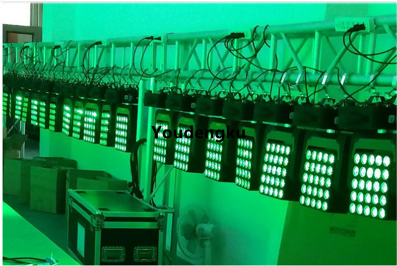 6 pieces per lot, 25-unit square LED moving head magic panel with 10W RGBW LED matrix blinder beam and infinite motion light effects