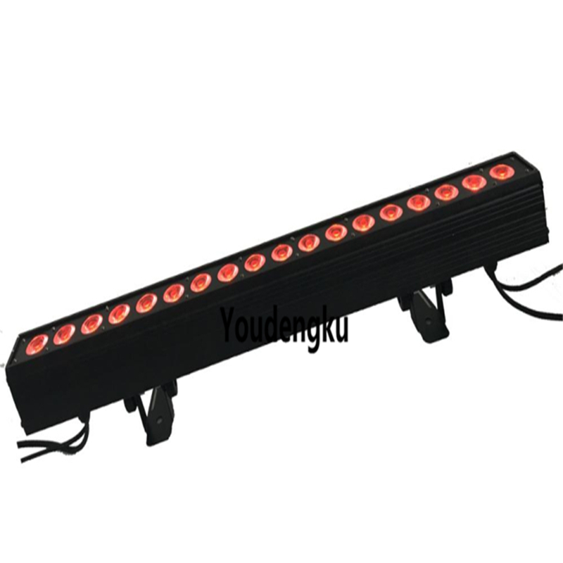 6 RGBW 4-in-1 DMX LED wall washer bars for wedding uplighting and indoor wall washing