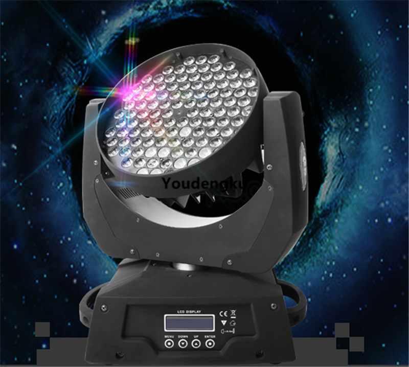 6 RGBW 4-in-1 LED moving head wash lights for stage parties