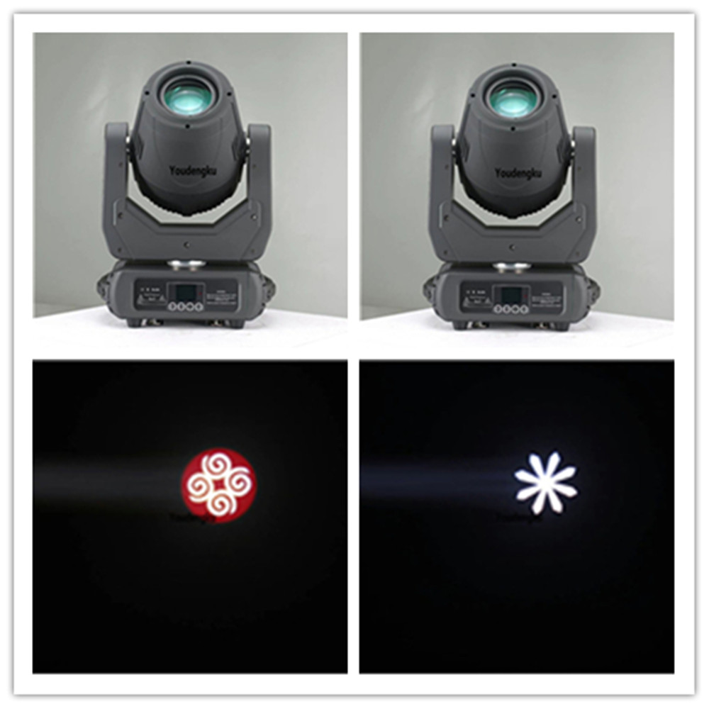 6 units of 200W LED moving head lights with 200 gobos, mini beam and spot functions