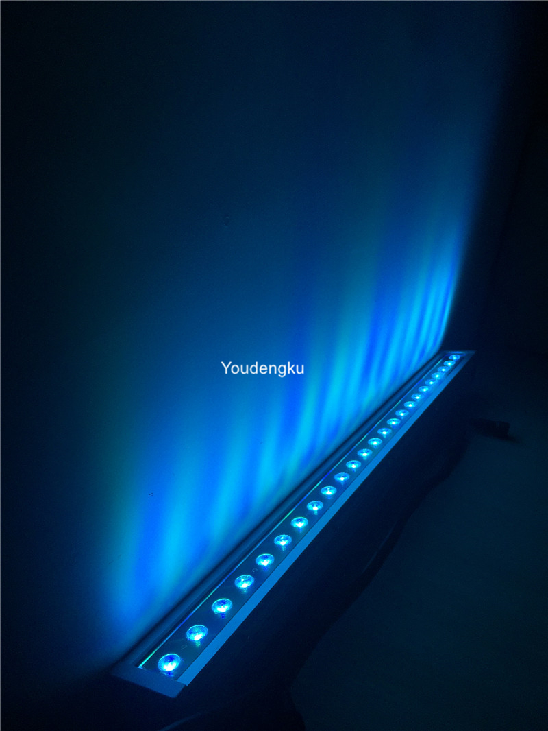 6 waterproof 24x4W 4-in-1 RGBW slim outdoor LED wall washer flood lights