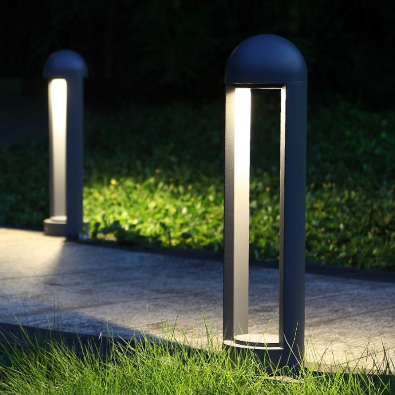 60cm outdoor garden lamp for courtyard, villa, and park pathways, featuring waterproof pillar lighting for landscapes