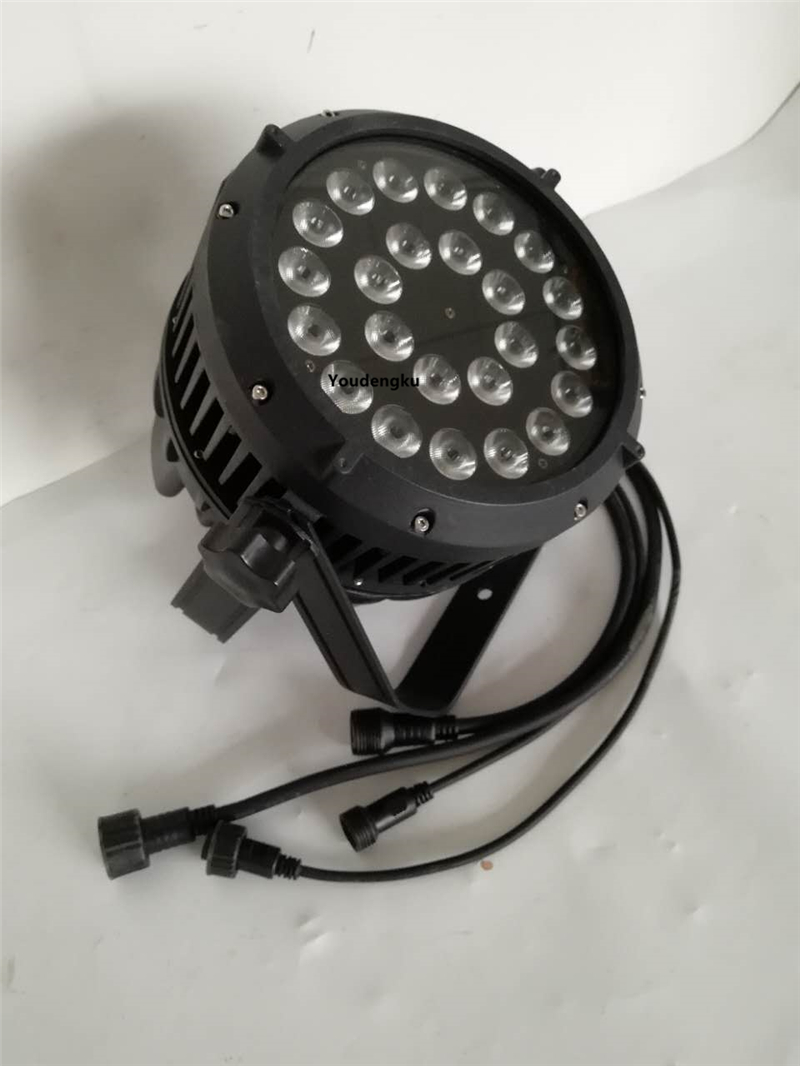6-in-1 high-power waterproof RGBWA UV LED par can stage light with 24x18W output