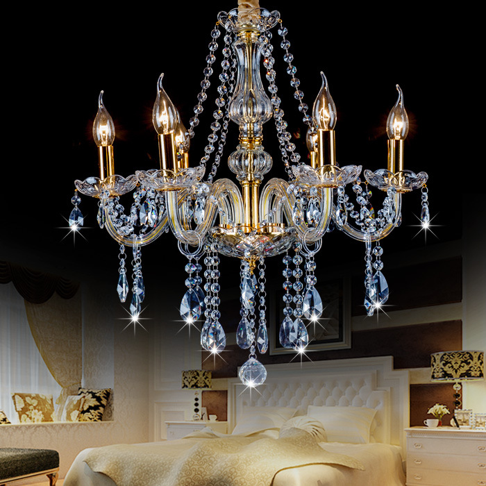 6-Light Chandeliers crystal mini chandelier kitchen chandelier luxury crystals lamp led living room glass lighting